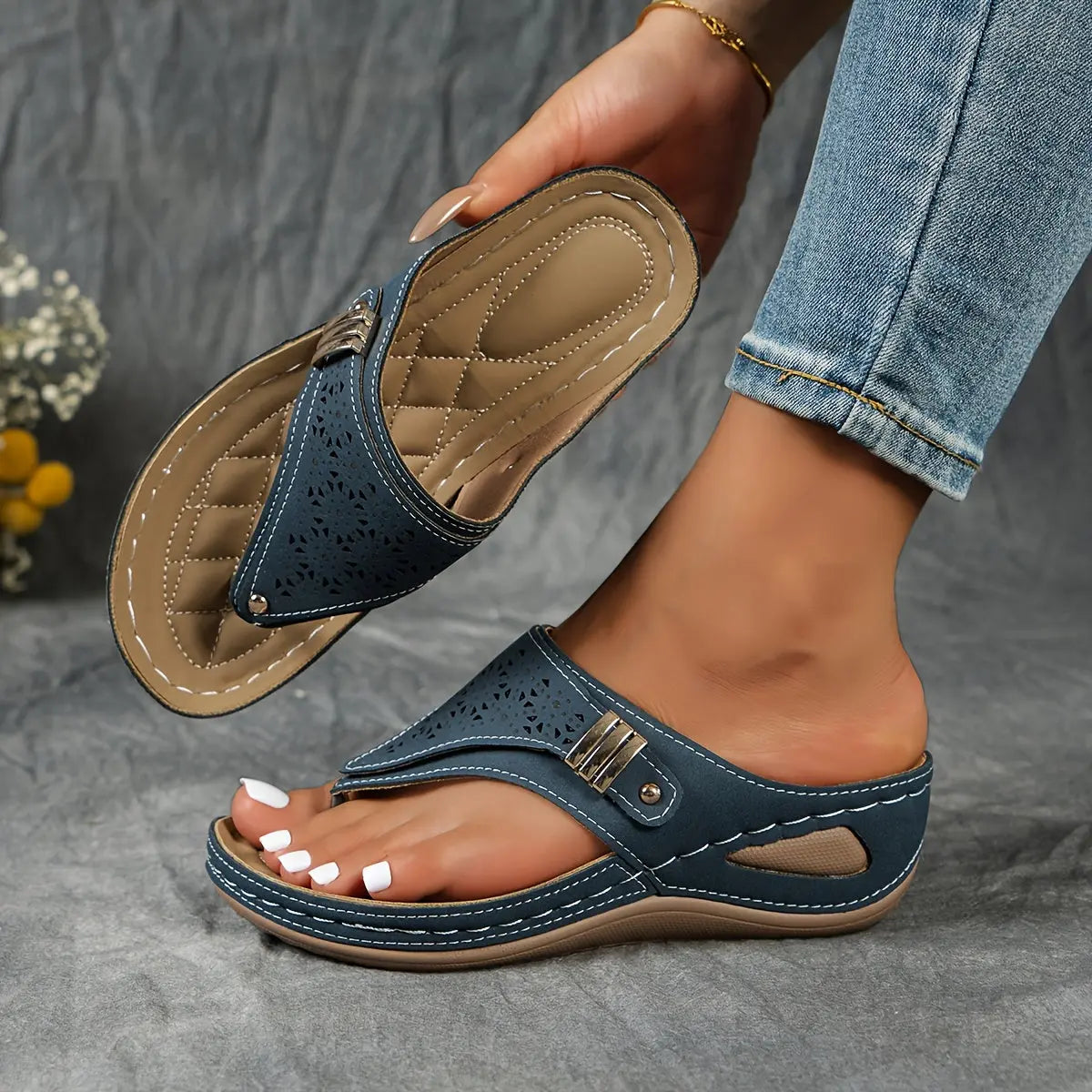 Élodie - Women's Wedge-Toe Sandals