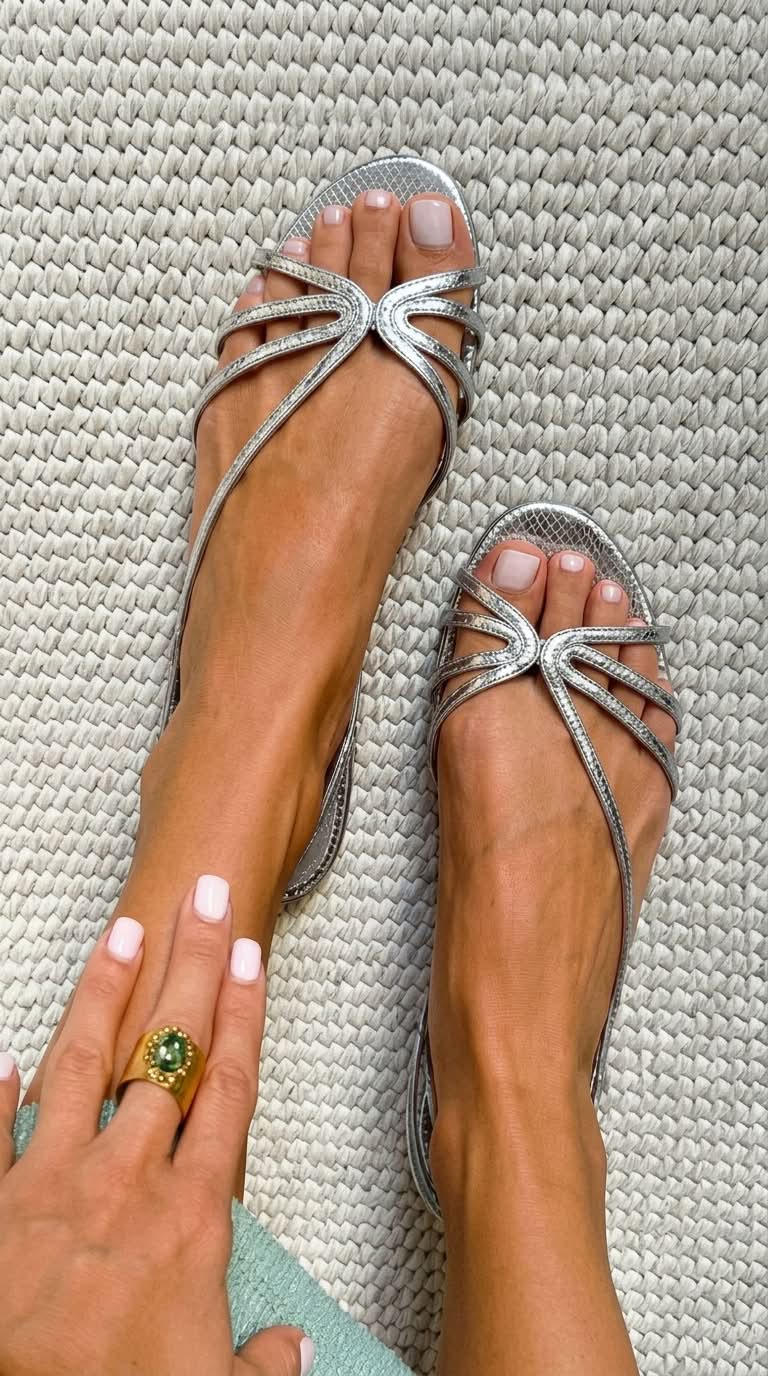 Ginevra | Gouden sandalen: zomerse elegantie