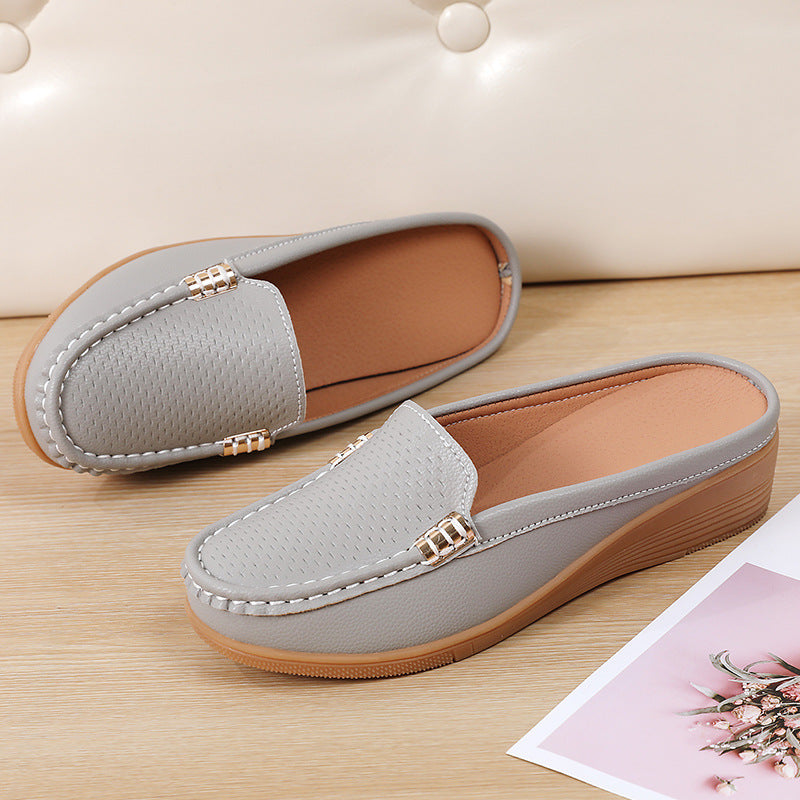 Alisha - Slip-on, lightweight, leather, everyday, orthopedic moccasins