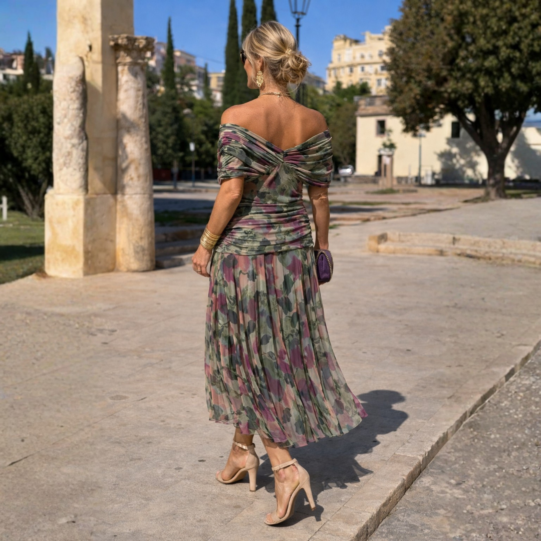 Lydia | Maxi-jurk met blote schouders