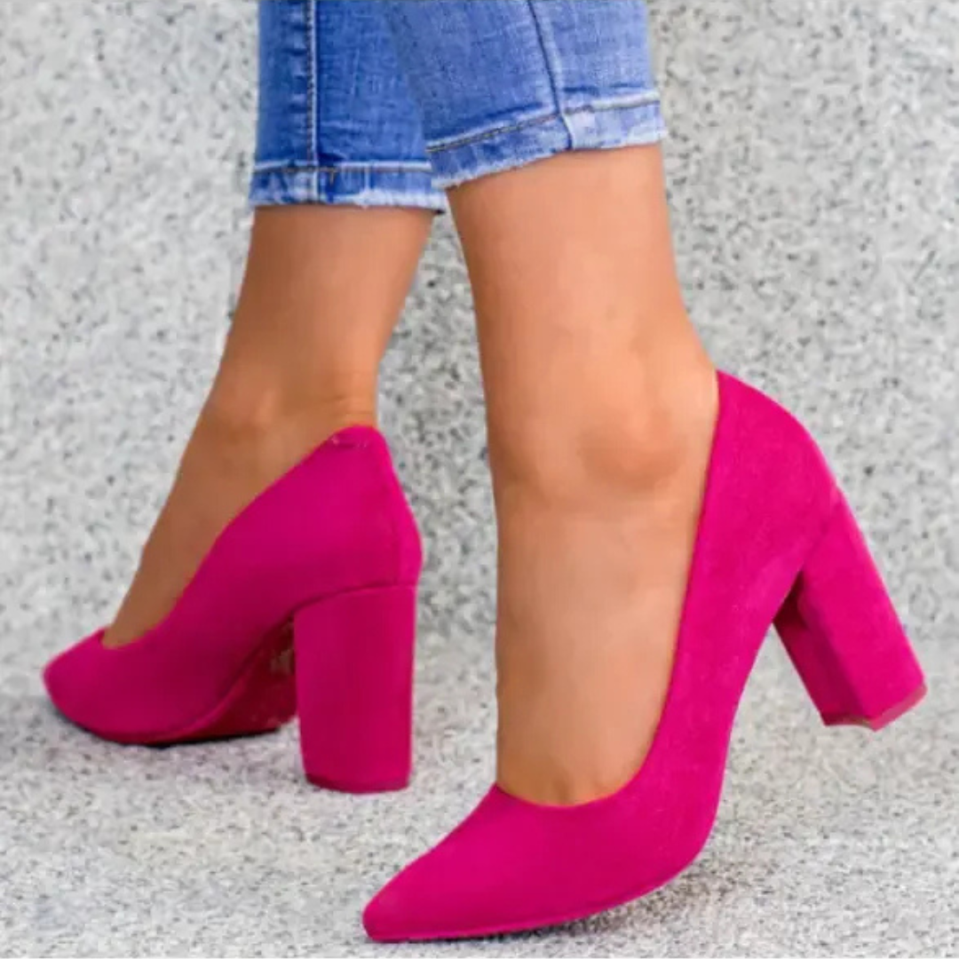 Marie Burgundy Pumps