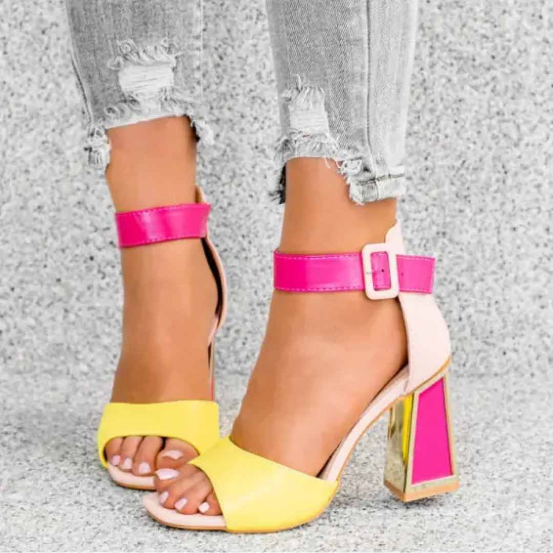Allison Colorful Heeled Sandals