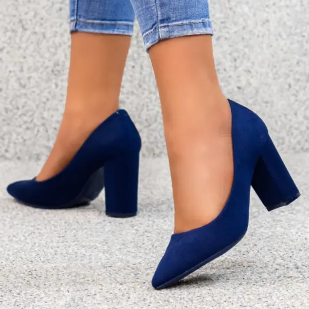 Marie Burgundy Pumps
