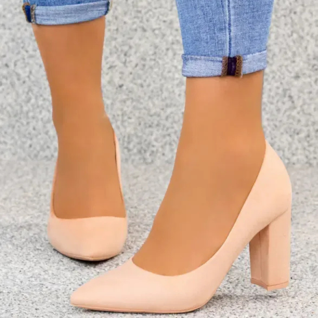 Marie Burgundy Pumps