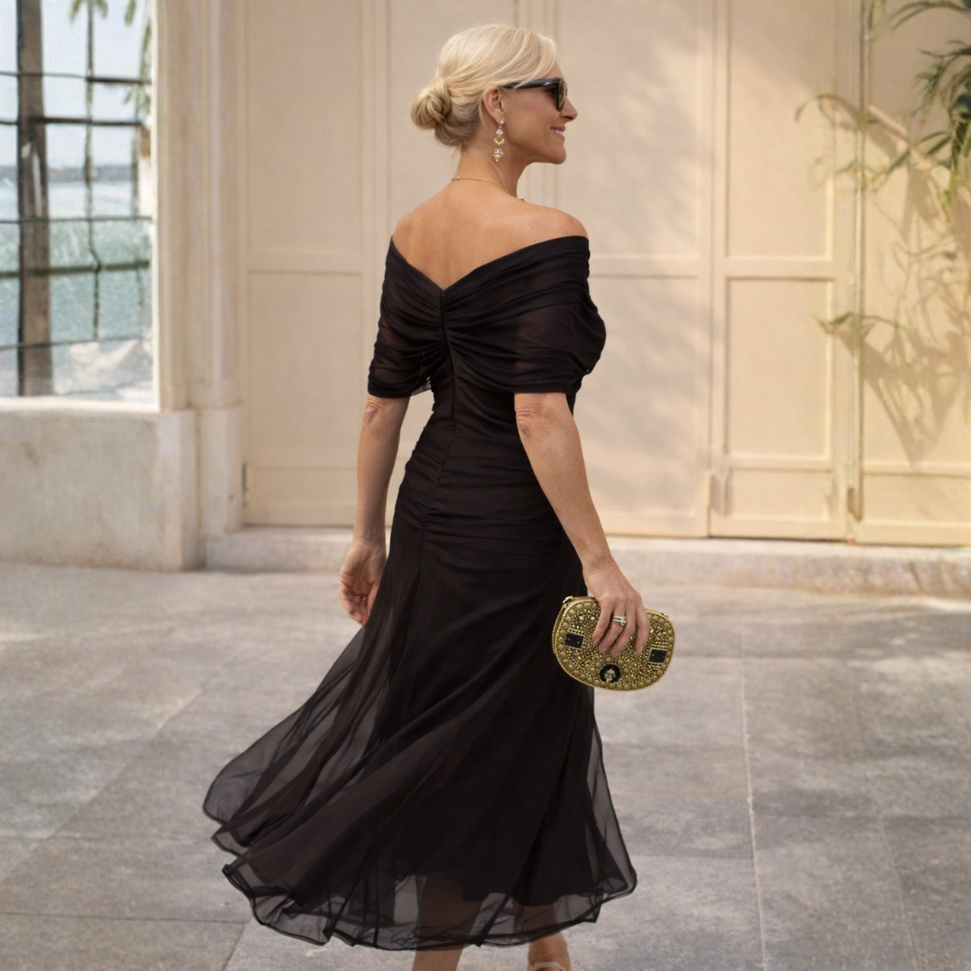 Lydia | Maxi-jurk met blote schouders