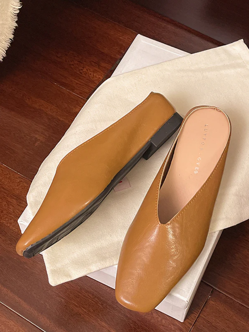 Vale | Leren Chique Platte Schoenen