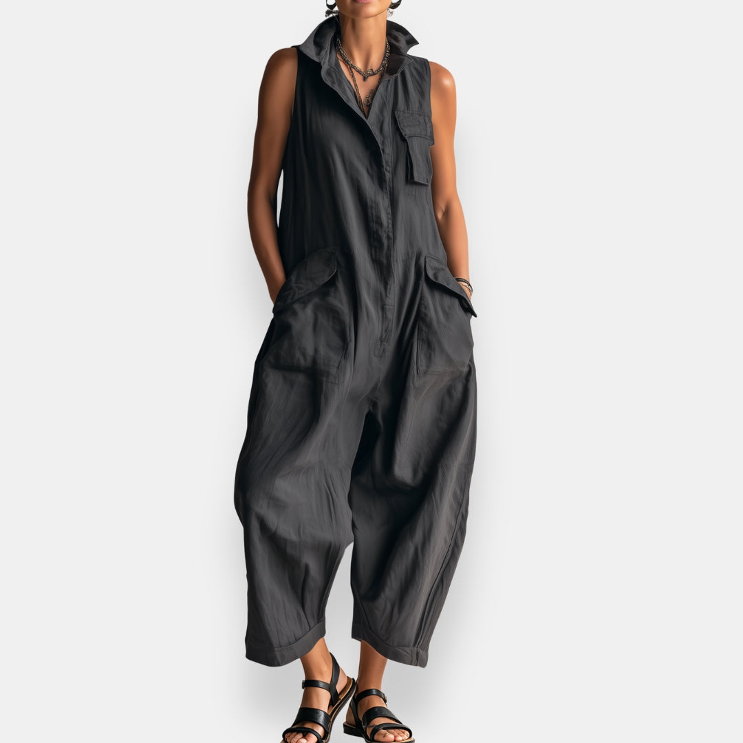 Geraldine | Oversized mouwloze jumpsuit