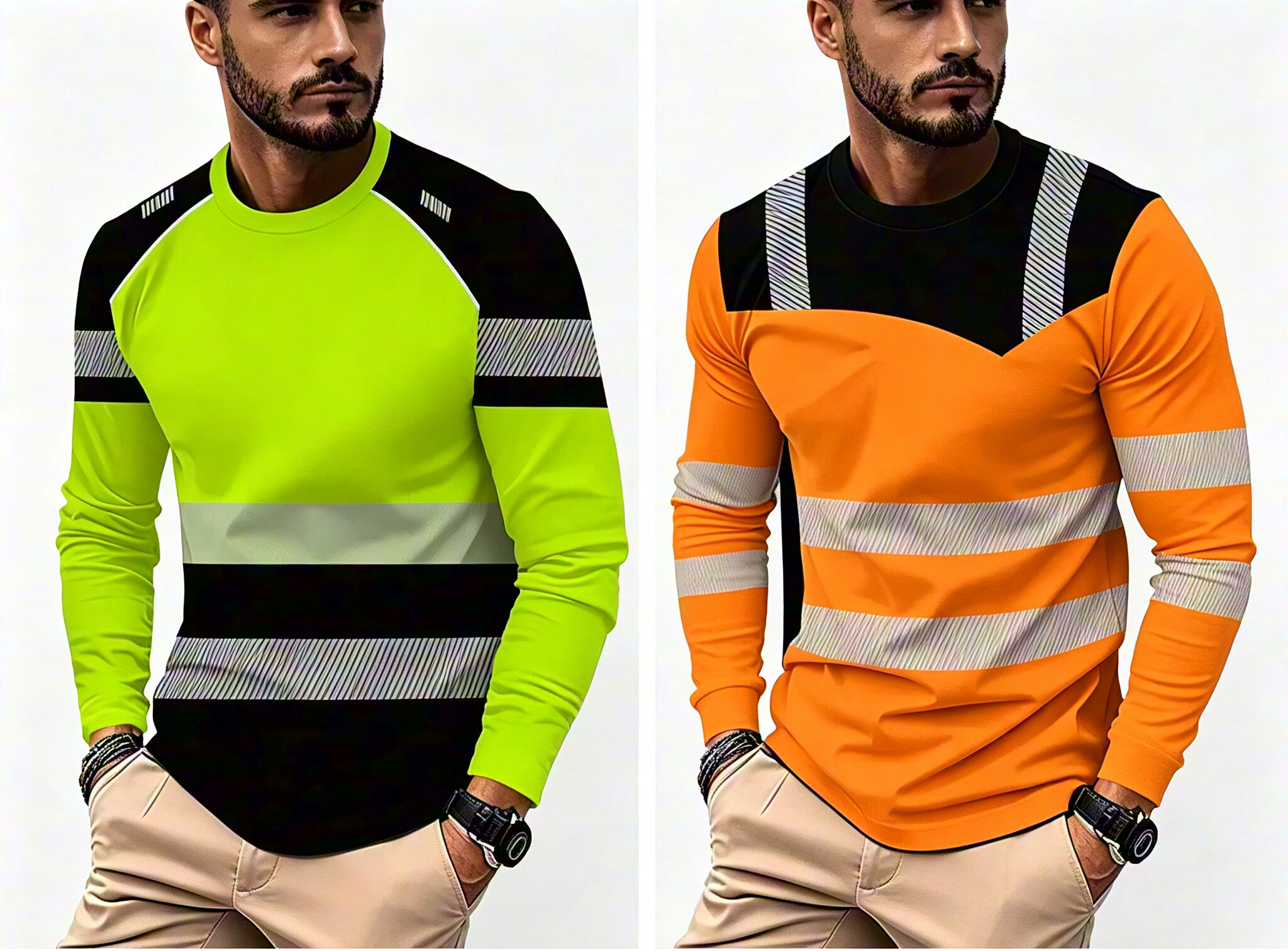 Edo | Sportieve heren-longsleeve – vochtafvoerend, met subtiele print, voor actieve dagen