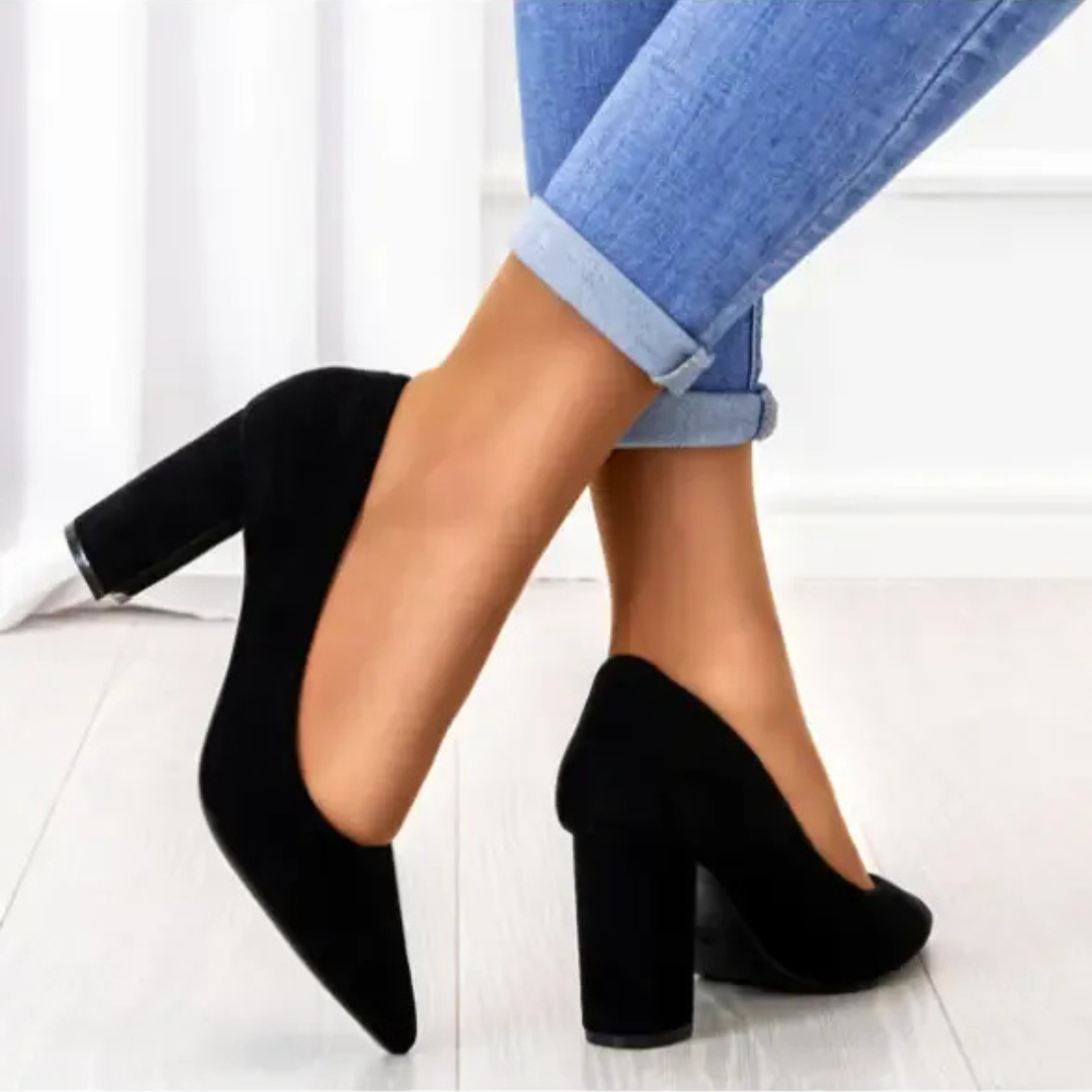 Marie Burgundy Pumps