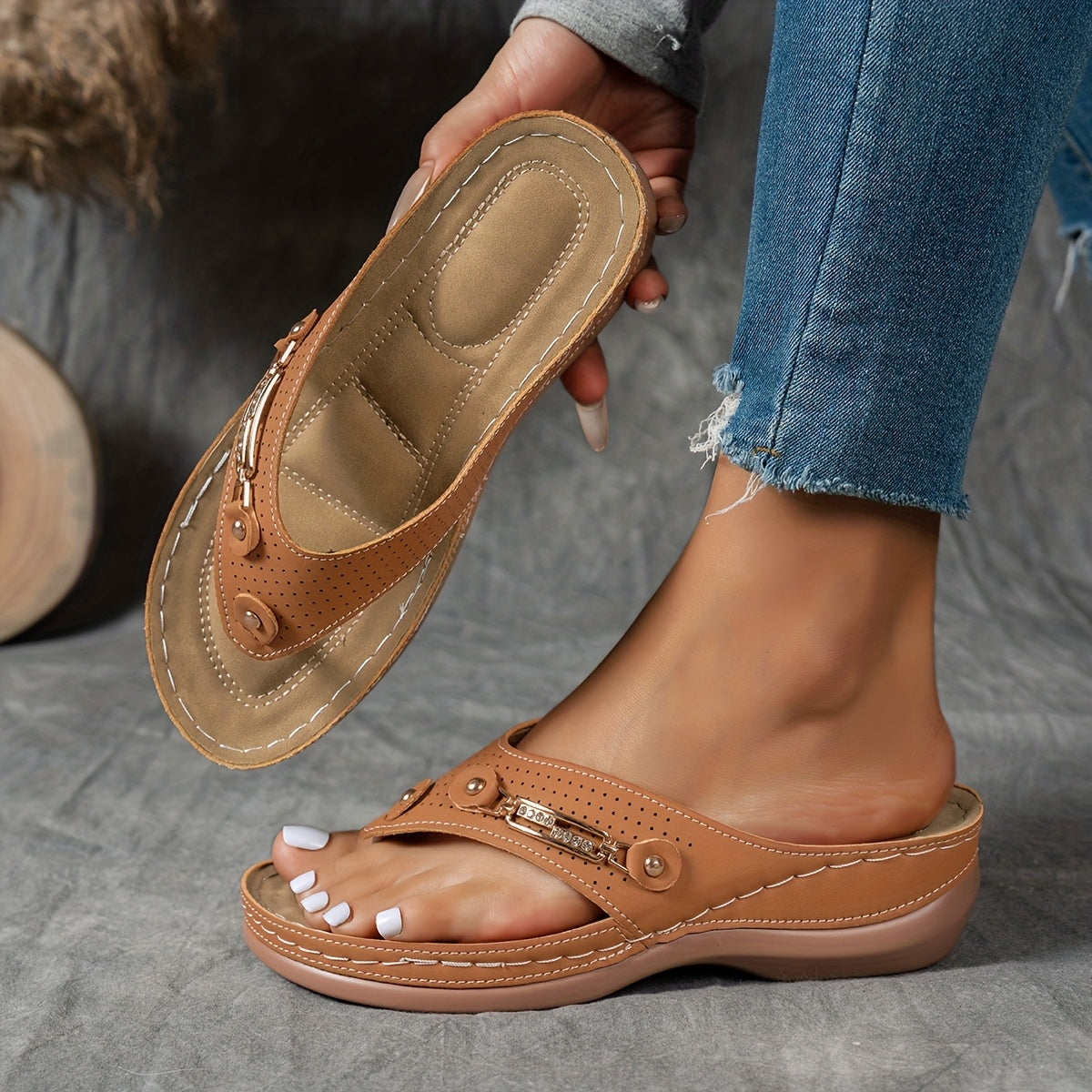 Elina - Wedge sandals - with arch support
