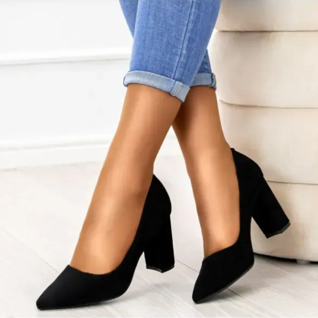 Marie Burgundy Pumps