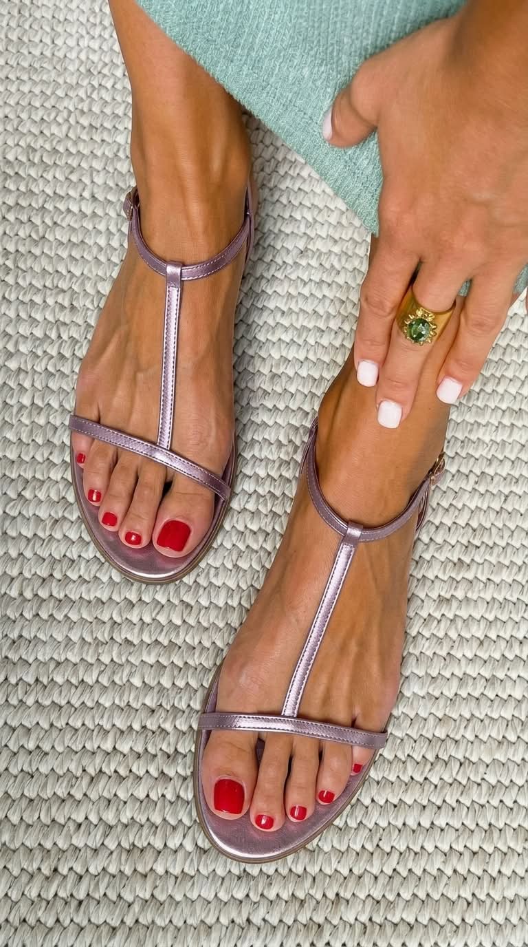 Rosalba | Gouden sandalen voor de lente