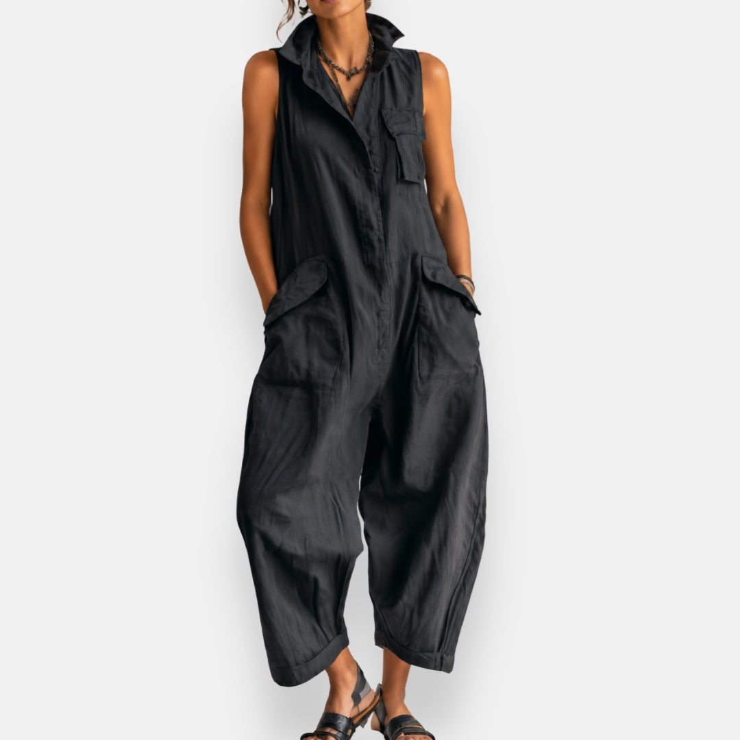 Geraldine | Oversized mouwloze jumpsuit