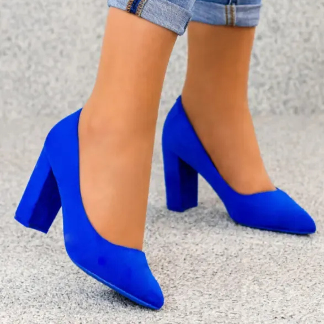 Marie Burgundy Pumps