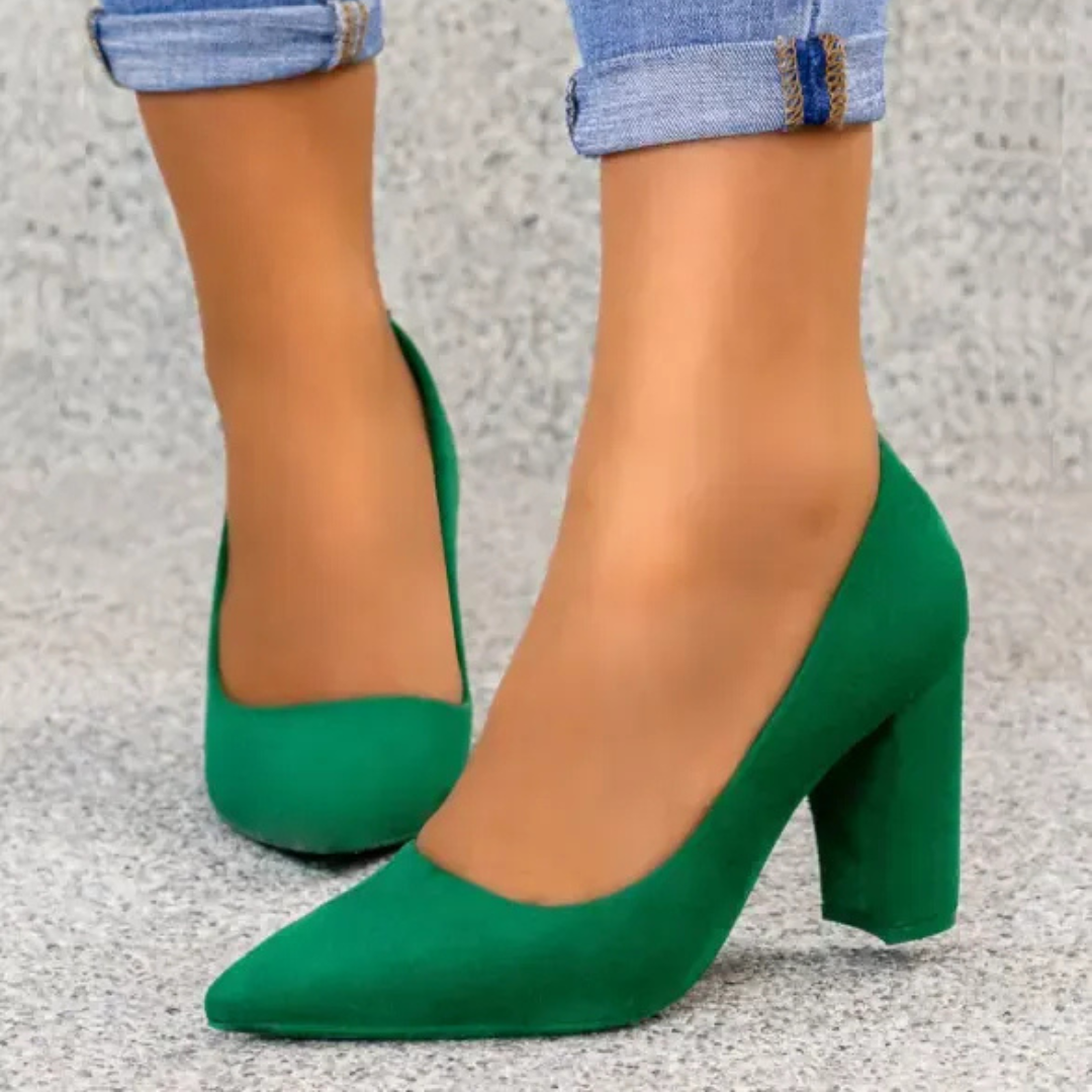 Marie Burgundy Pumps