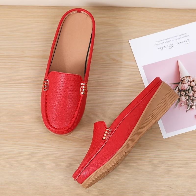 Alisha - Slip-on, lightweight, leather, everyday, orthopedic moccasins