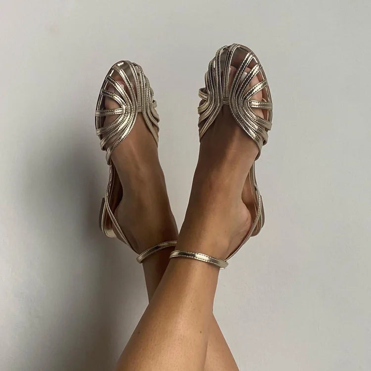 Vittoria | Gouden sieraden-sandalen