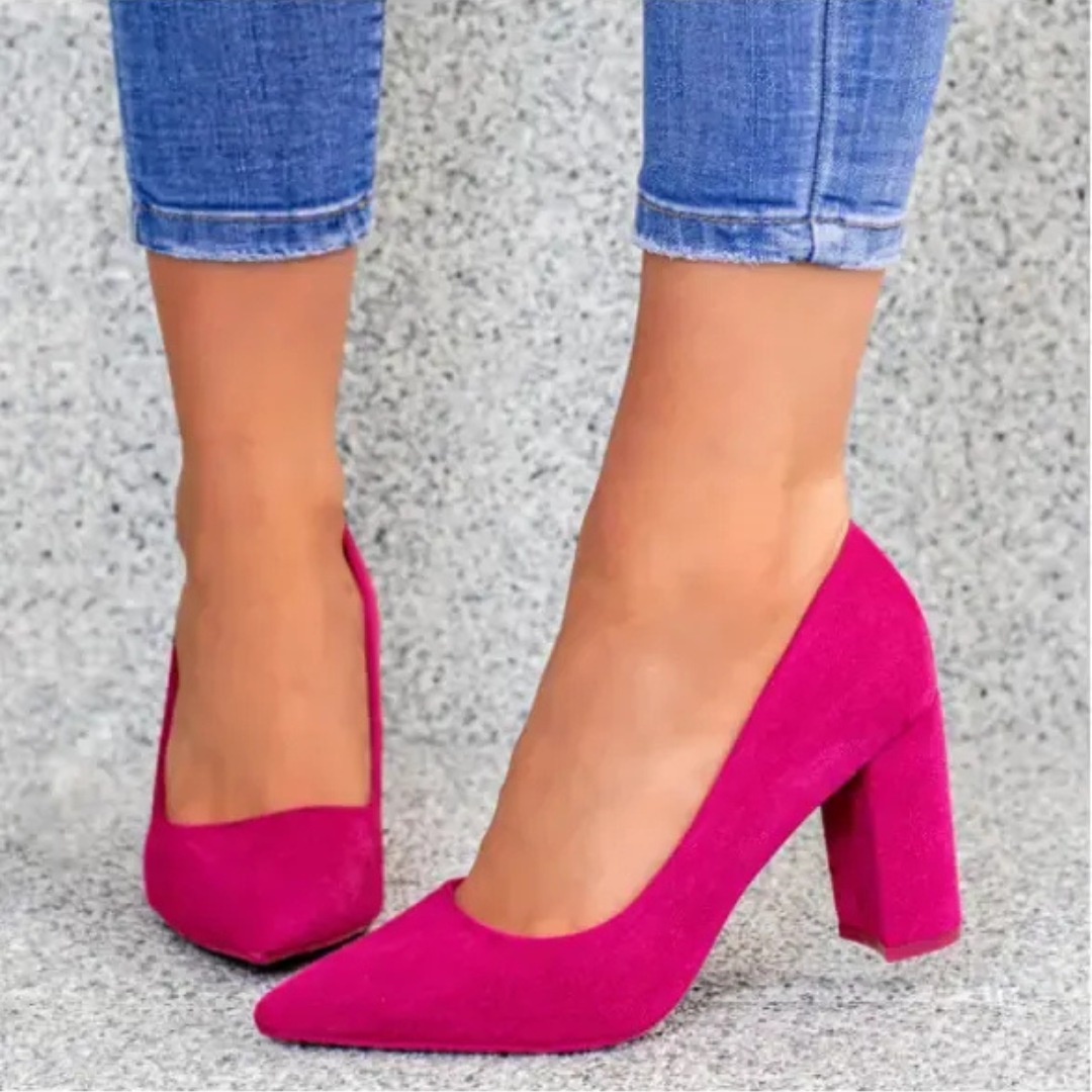 Marie Burgundy Pumps