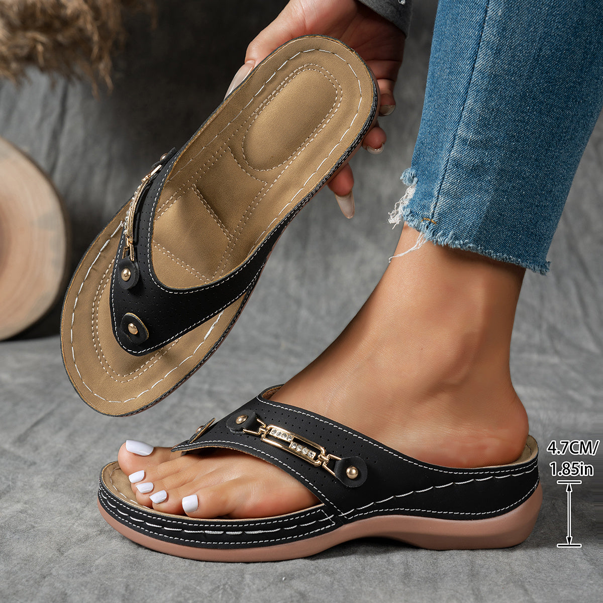 Elina - Wedge sandals - with arch support