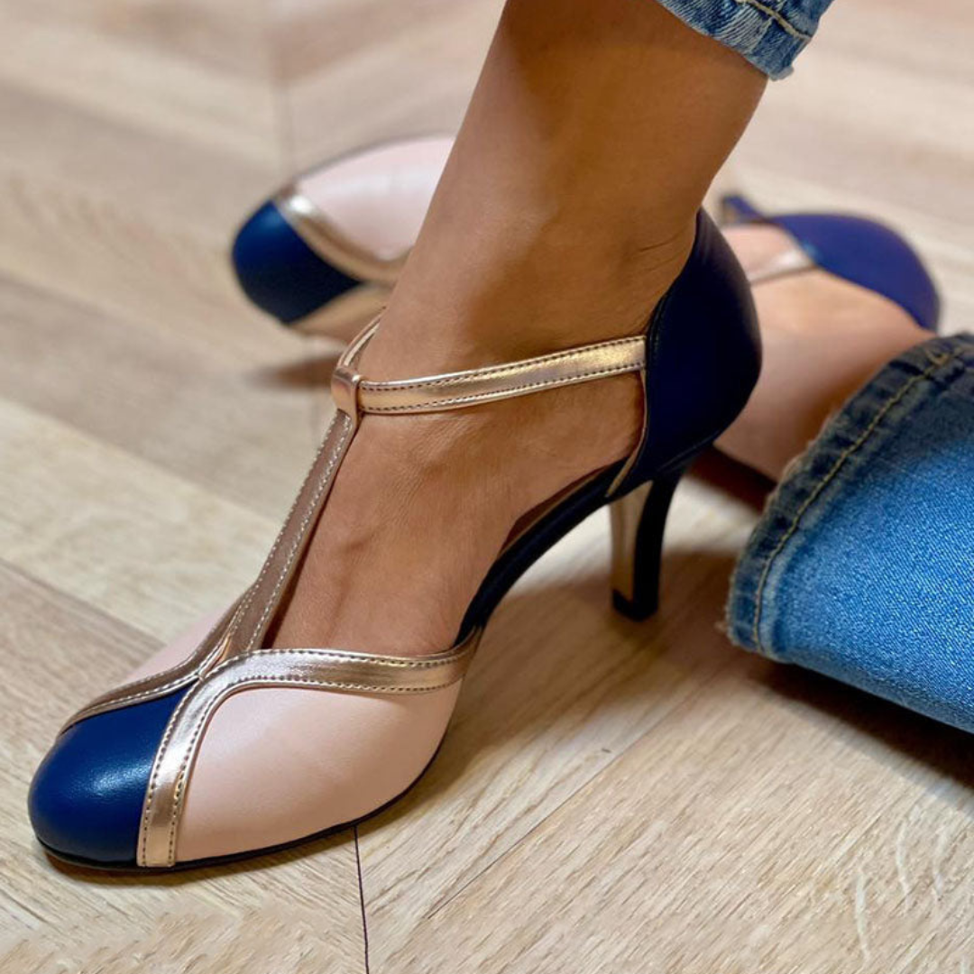Comfortable T-Strap All-Day Heels