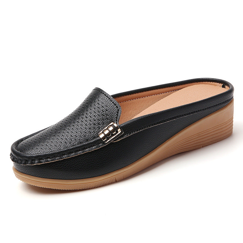 Alisha - Slip-on, lightweight, leather, everyday, orthopedic moccasins