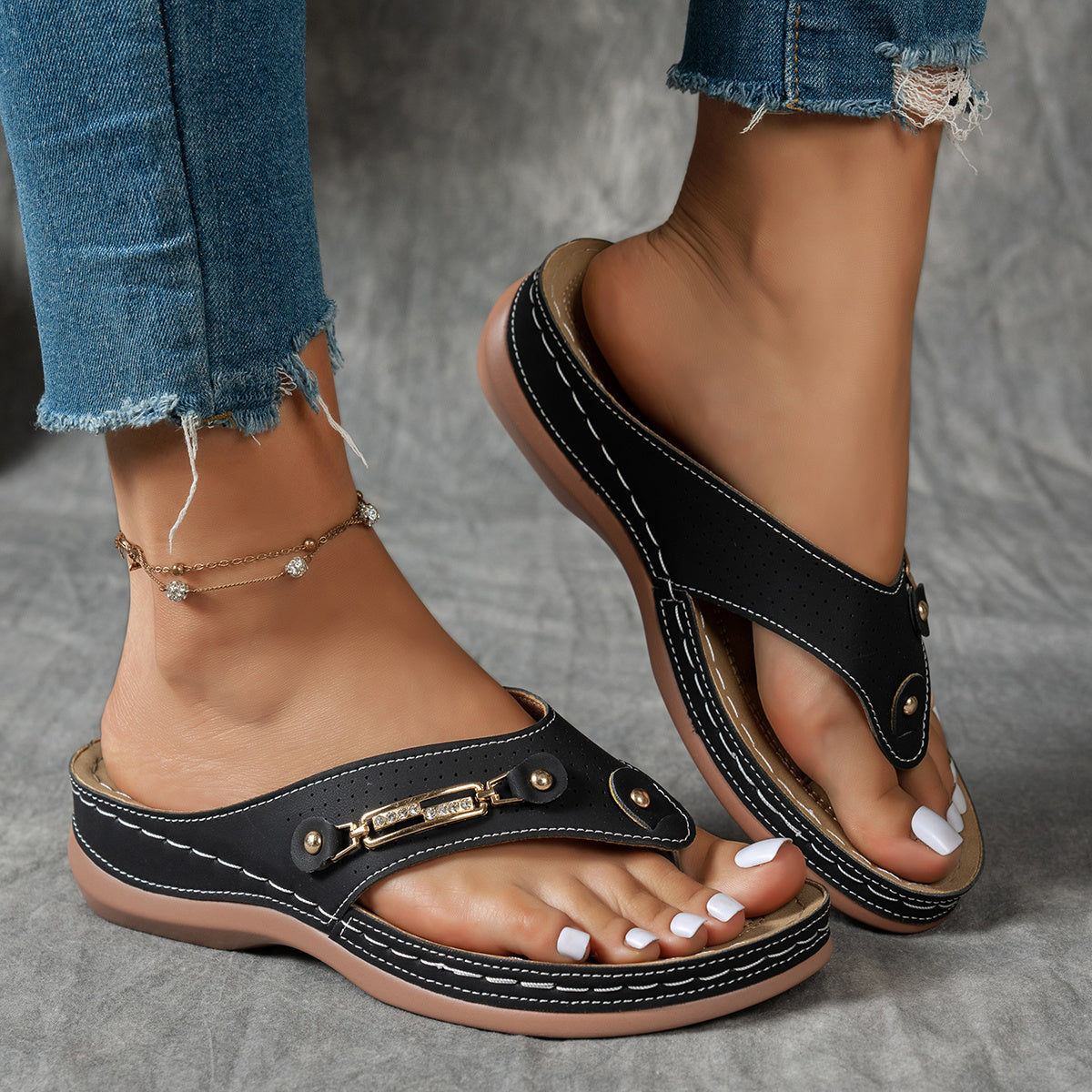 Elina - Wedge sandals - with arch support