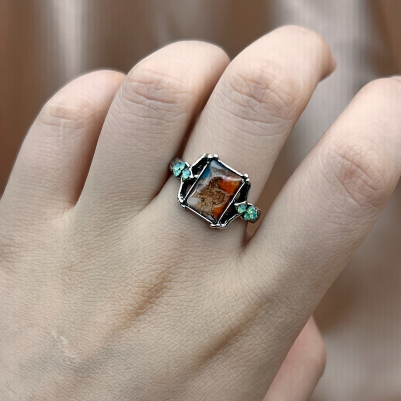 Evelyn | Bohemien vintage stenen ring