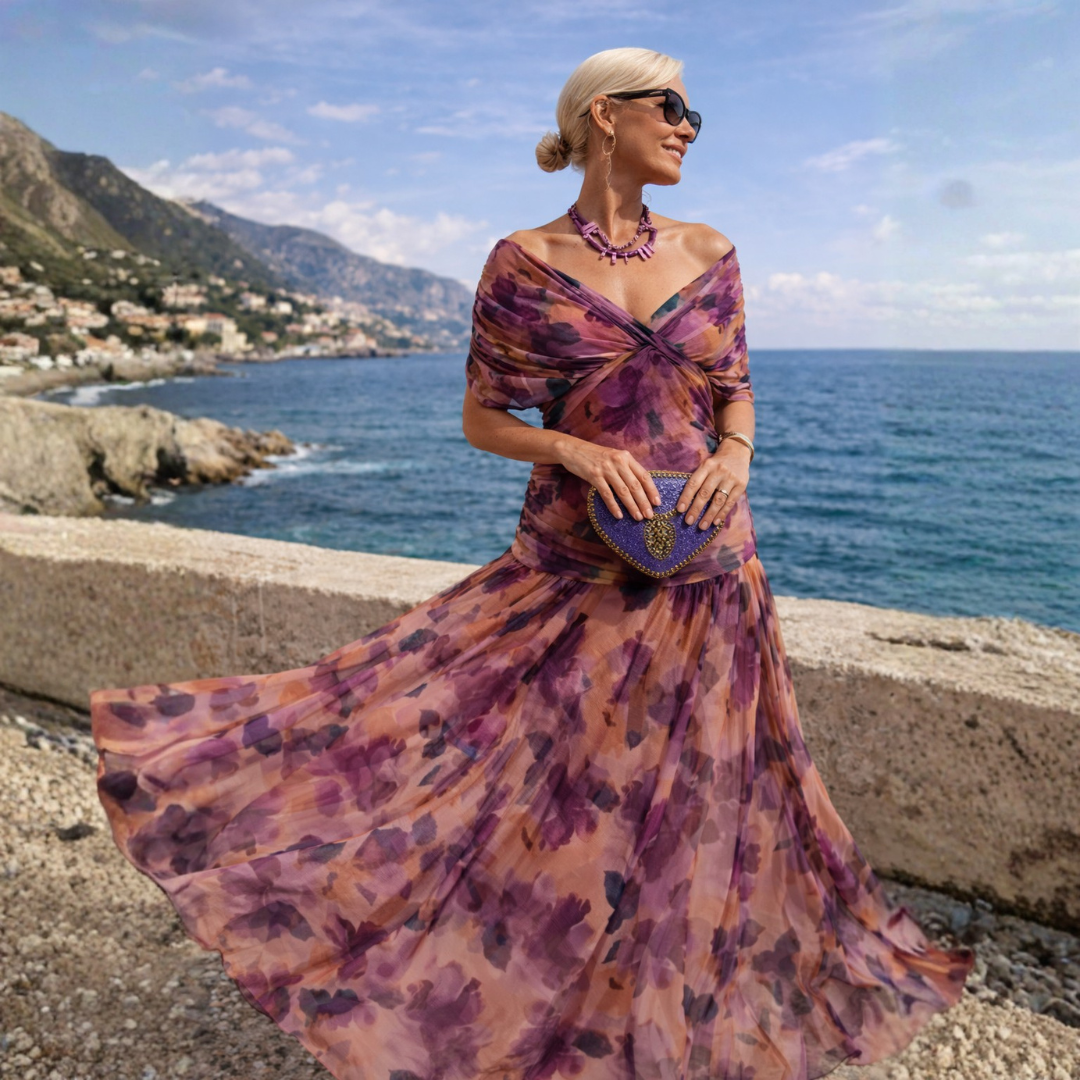 Lydia | Maxi-jurk met blote schouders