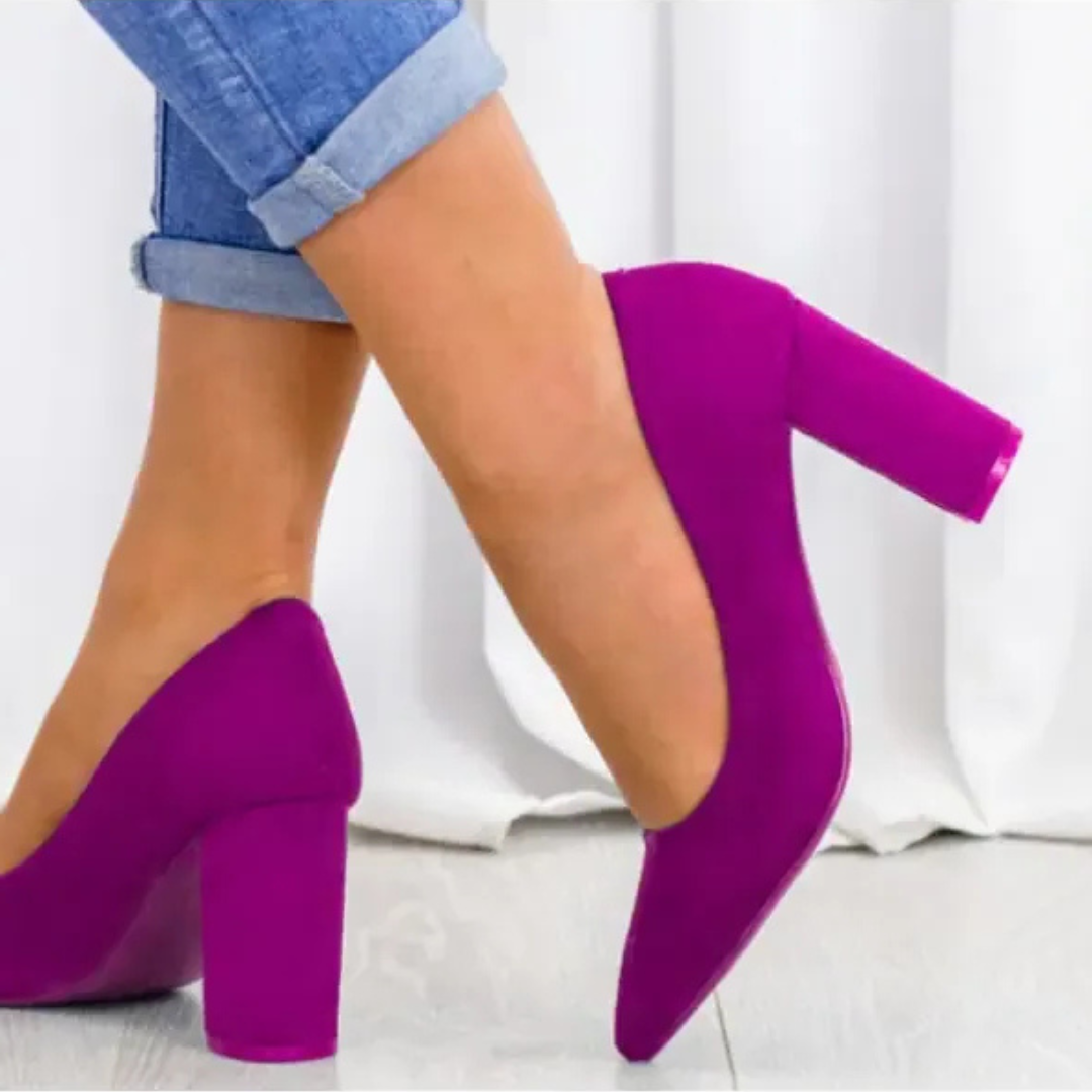 Marie Burgundy Pumps