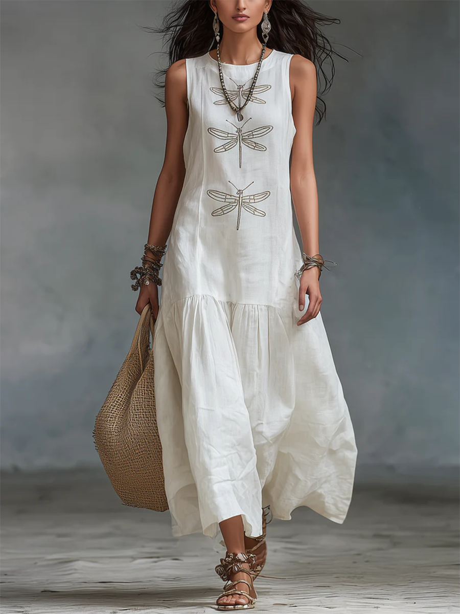 Geneva | Mouwloze maxi-jurk