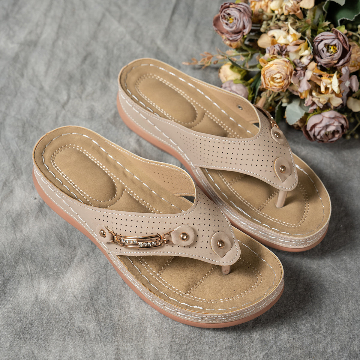 Elina - Wedge sandals - with arch support
