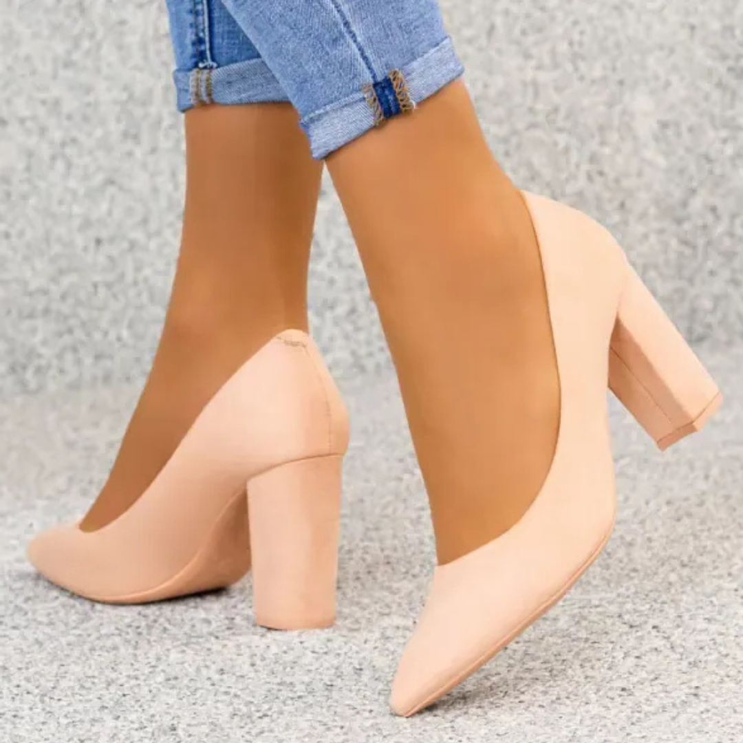 Marie Burgundy Pumps