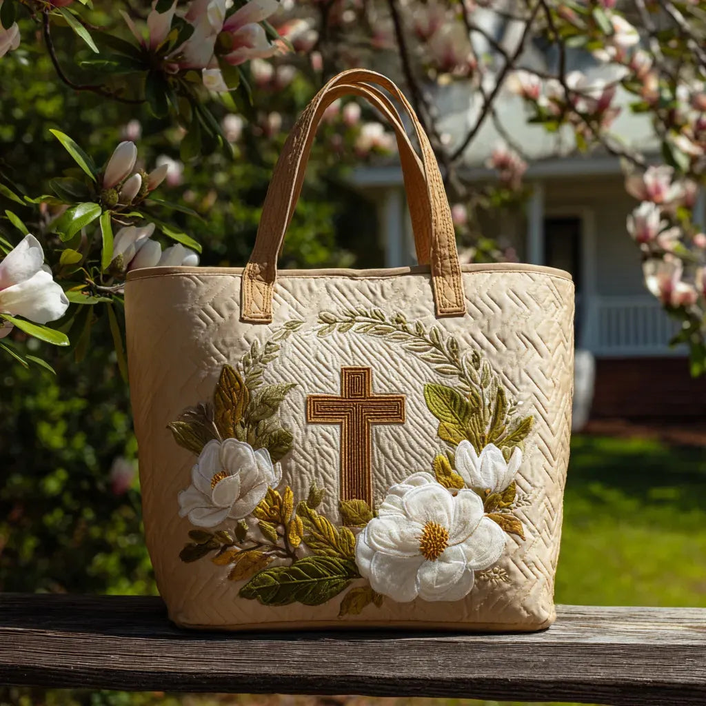 Handmade bag with Holy Cross