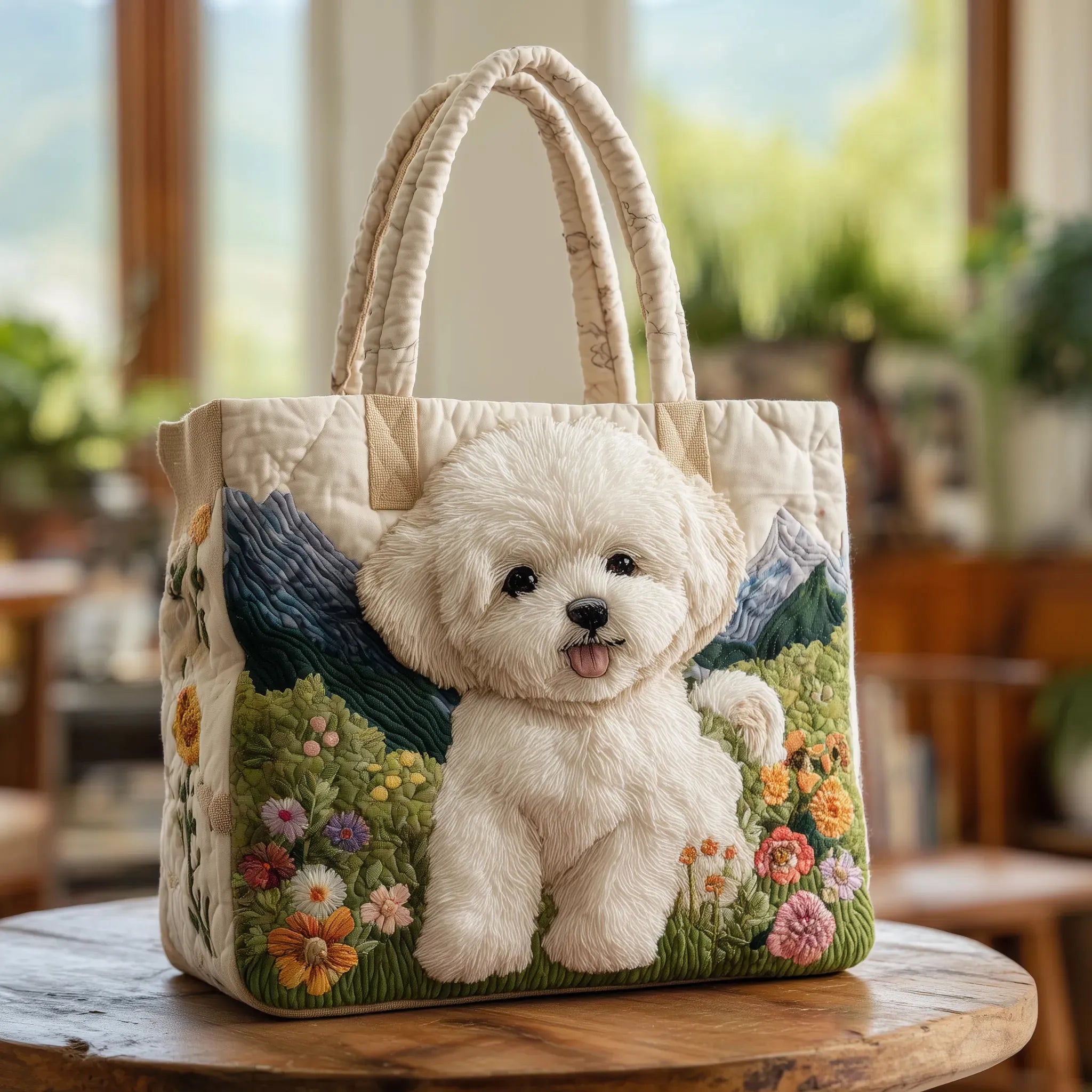 Handcrafted Quilted Dog Bag