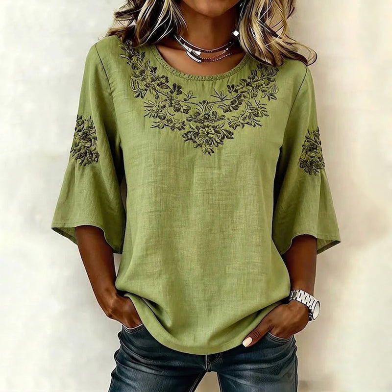 Juliette | Vintage, nonchalante blouse