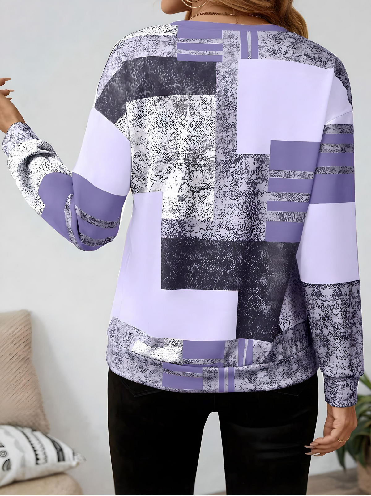 Chique Vintage Pullover met lange mouwen