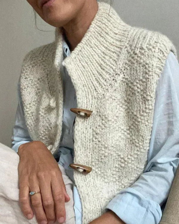 Elegant gebreid mouwloos vest