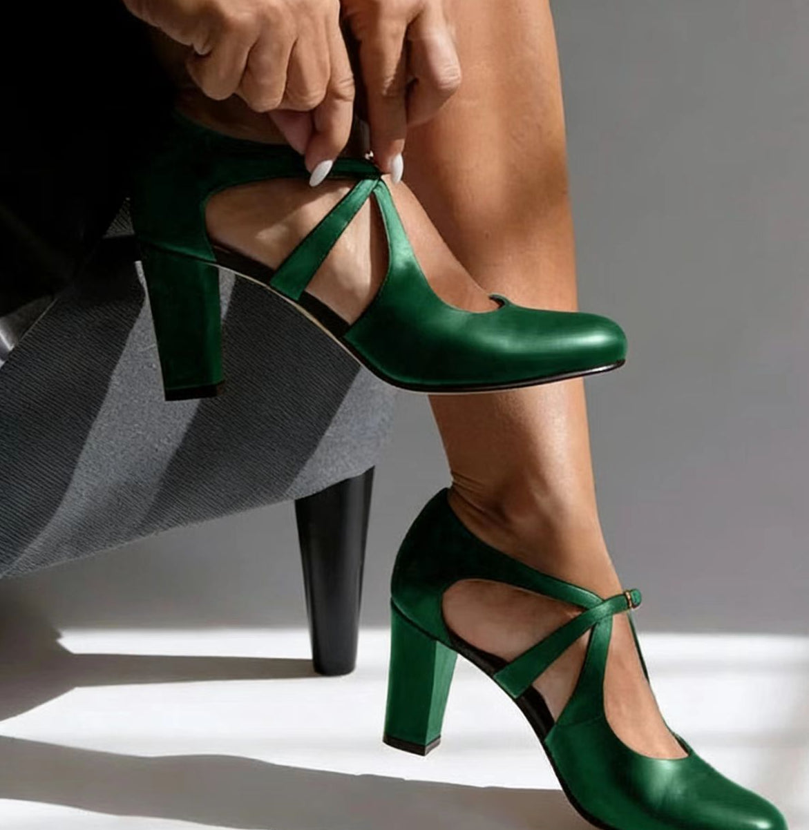 Jonna™ | Elegante Leder-Heels
