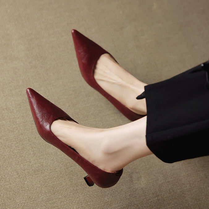 Aeris Genuine Leather Heels