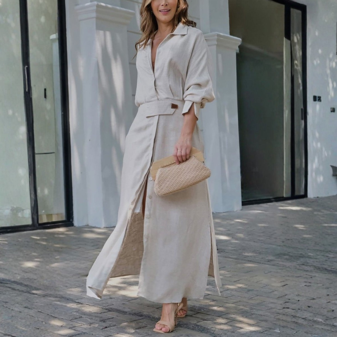 Valéria | Maxi-jurk met V-hals