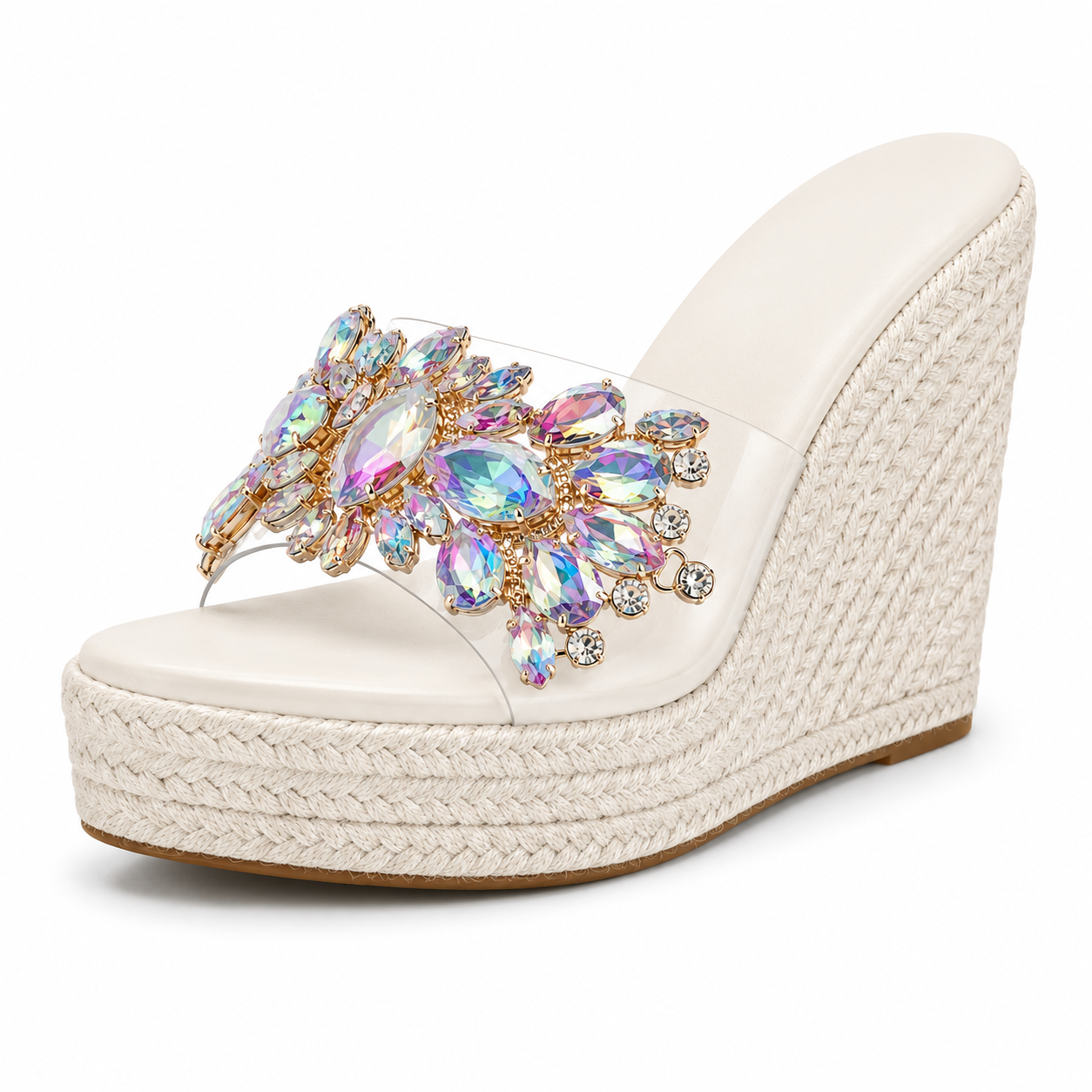 Isabella | Crystal-sneakers met sleehak