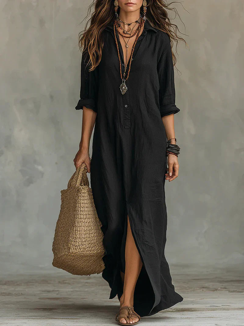 WILLOW | Een comfortabele maxi-jurk met een flatterend silhouet. Veelzijdig voor dagelijks gebruik