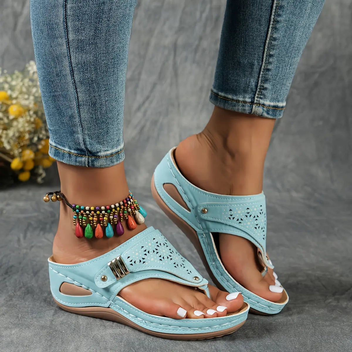 Élodie - Women's Wedge-Toe Sandals