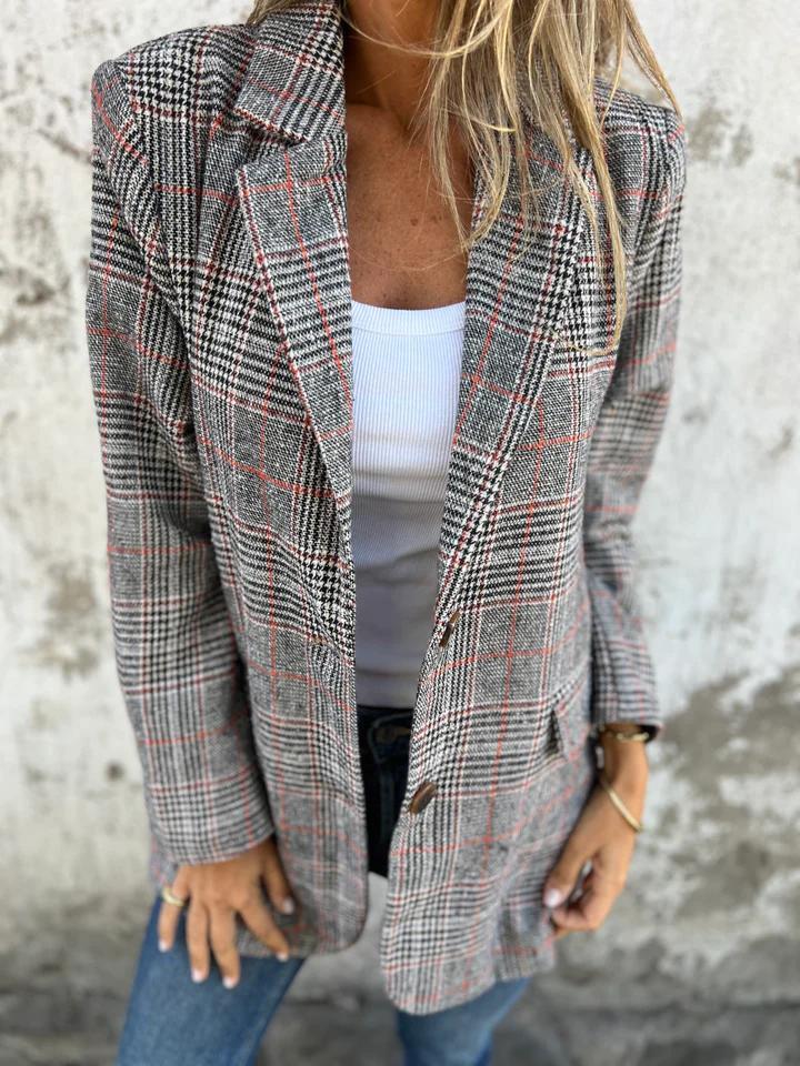 Annabella | Casual Geruite Blazer