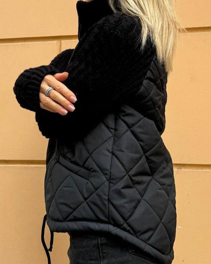 Victoria | Casual Gebreide Fleece Jas