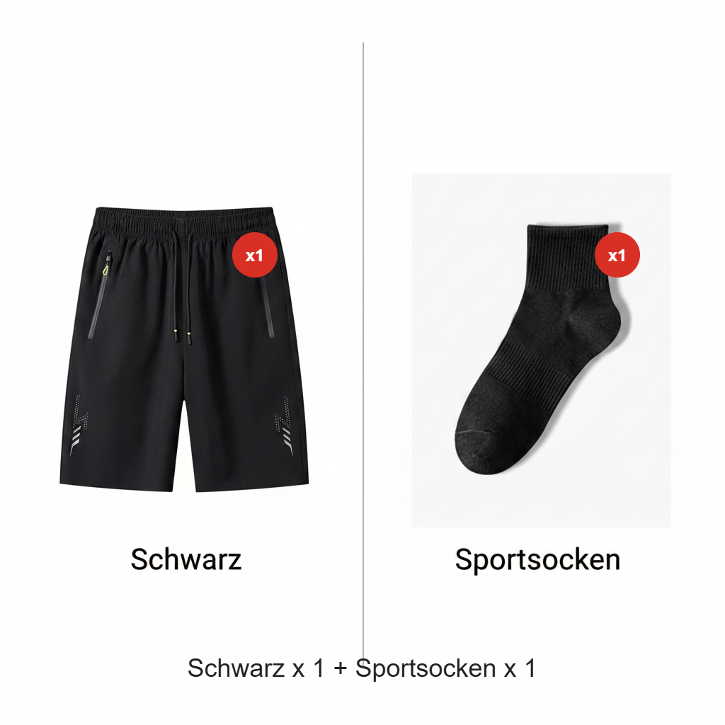 Bram | Sneldrogende sportshorts voor heren