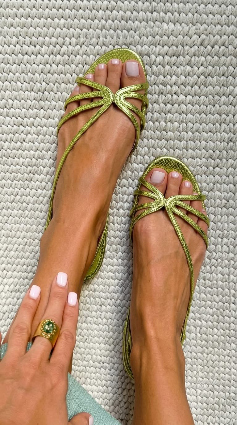 Ginevra | Gouden sandalen: zomerse elegantie