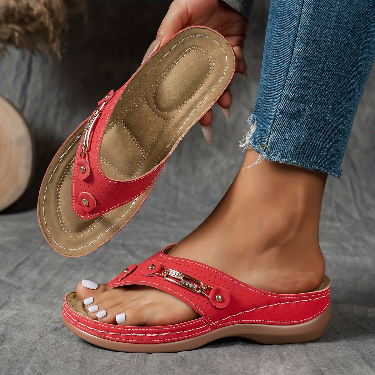 Elina - Wedge sandals - with arch support