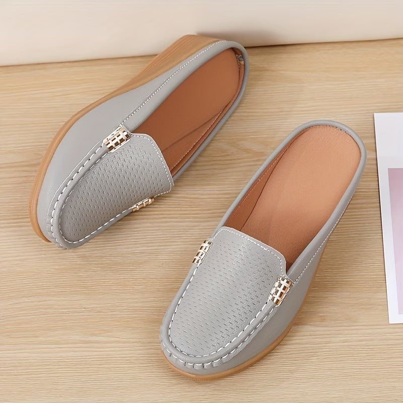Alisha - Slip-on, lightweight, leather, everyday, orthopedic moccasins