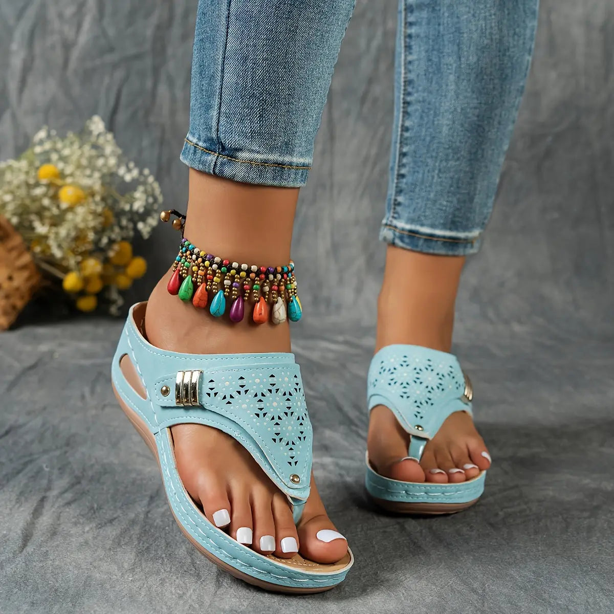 Élodie - Women's Wedge-Toe Sandals